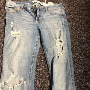Hollister ripped jeans